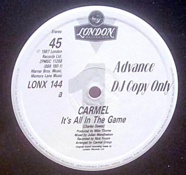 Carmel  - It's All In The Game