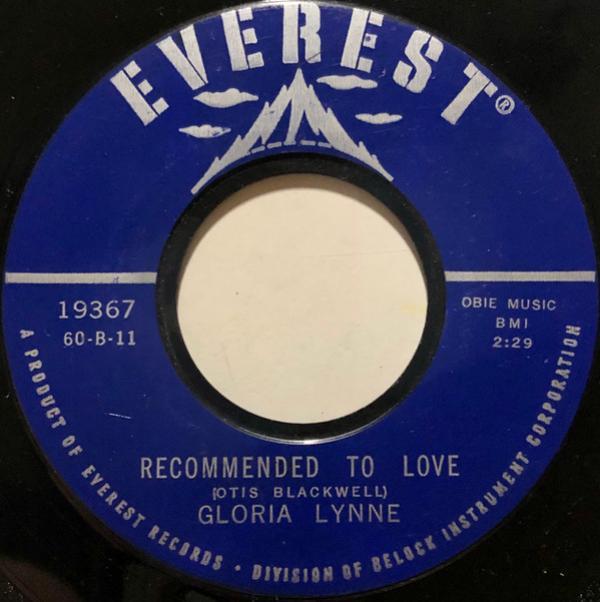 Gloria Lynne - Recommended To Love / Gypsy Boy