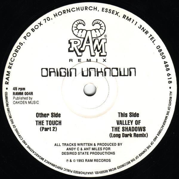 Origin Unknown - The Touch / Valley Of The Shadows (Remixes)